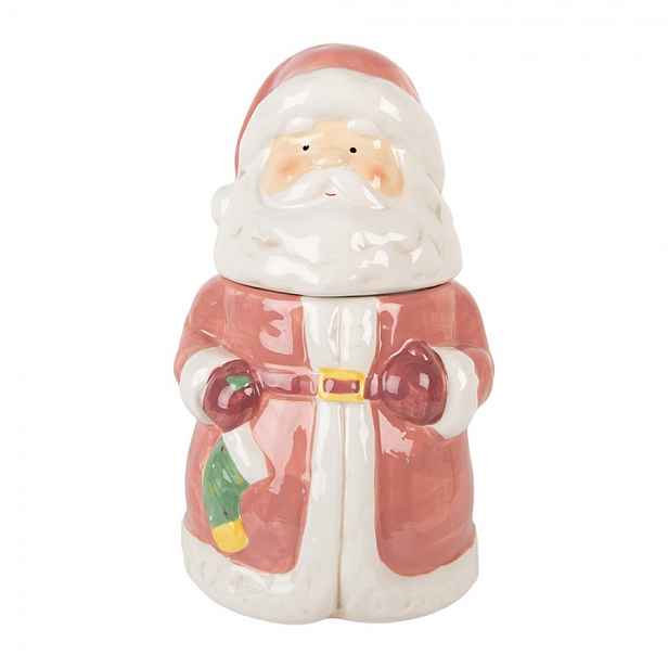 Keramická dóza Santa Claus - Ø 15*26 cm Clayre & Eef