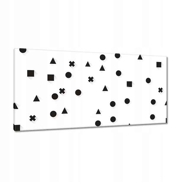 Obrazy 115x55 Černobílá geometrie