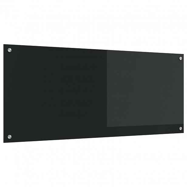 vidaXL Kuchyňský obklad Černá 120 x 50 cm tvrzené sklo