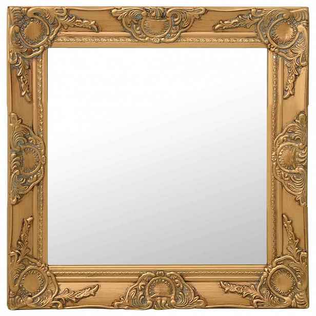 vidaXL Nástěnné zrcadlo barokní styl 50 x 50 cm zlaté