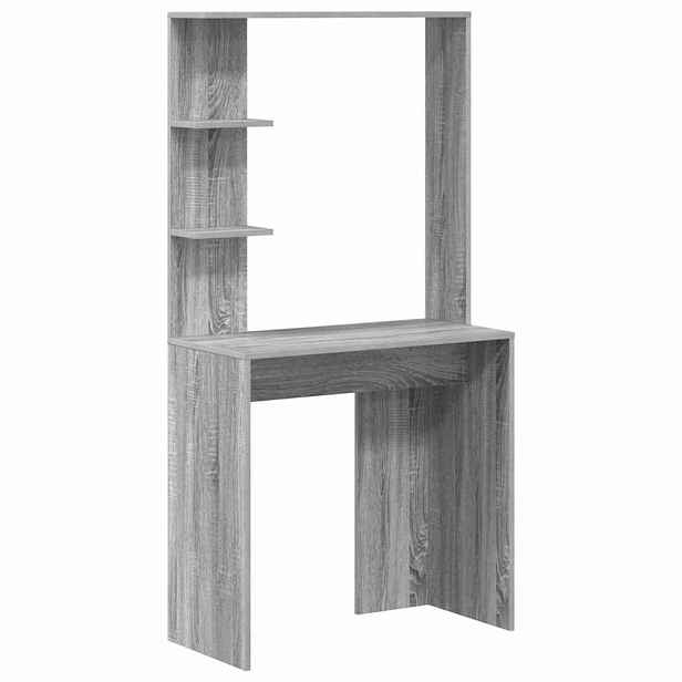 vidaXL Stůl Šedá Sonoma Kompozitní dřevo 78,5 x 37 x 154,5 cm