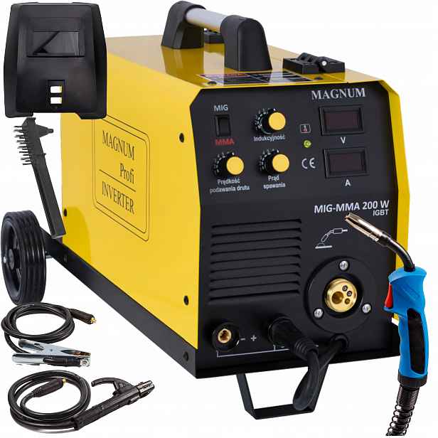 Svařovací stroj Magnum Mig 200W Igbt Mig/mag Mma Fcaw 180A 230V