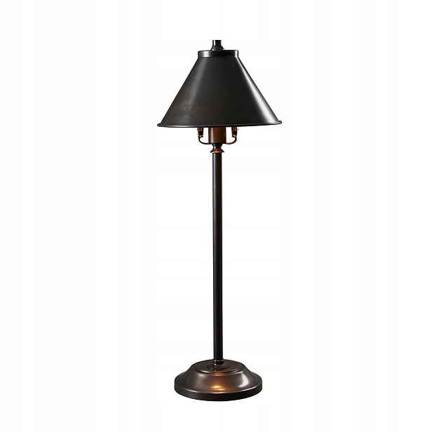 noční lampa industriální hnědá černá do ložnice 60 cm Elstead