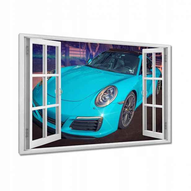 Obrazy 120x80 Tyrkysové Porsche Tyrkysové