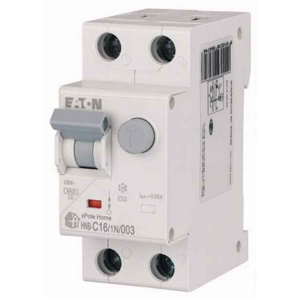 Kombinovaný vypínač HNB-C16/1N/003 16A 1+N 6kA C 230V IP20 typ Ac 195127