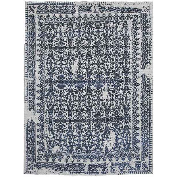 Ručně vázaný kusový koberec Diamond DC-JK 7 Silver/denim, 120x170, šedá, chodba / předsíň, Diamond Carpets India