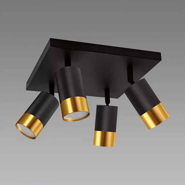 Svítidlo PUZON SPT GU10 4D BLACK/GOLD 04129 LS4