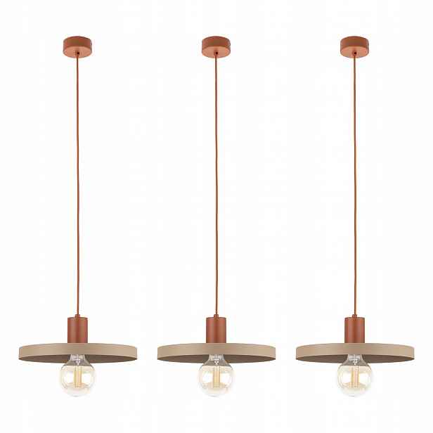 Tk Lighting Sada 3x Závěsná lampa Sila Brick Sabia 30 10954