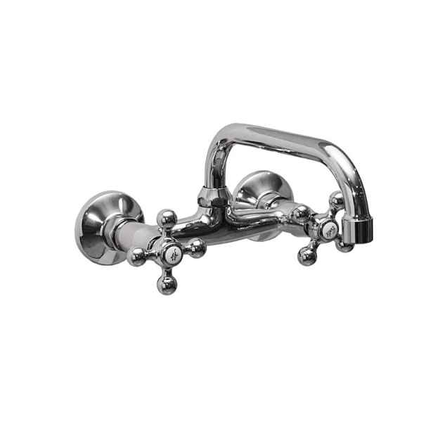 Umyvadlová baterie Retro nástěnná s pohyblivým výtokové ramínko Sea Horse BJA902