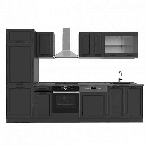 Vicco KUCHYŇSKÝ KOUT R-Line Antracitový venkovský dům/antracit 300 cm , PD Antracit