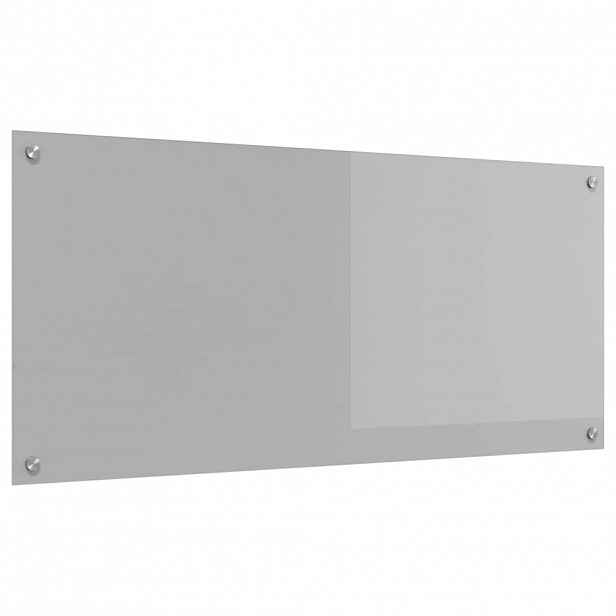 vidaXL Kuchyňský obklad Světle šedá 110 x 50 cm tvrzené sklo