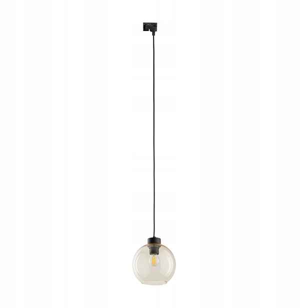 Závěsná Lampa Jantarové Skleněné Stínidlo Systém 1-FÁZOVÝ Cubus Tk Lighting