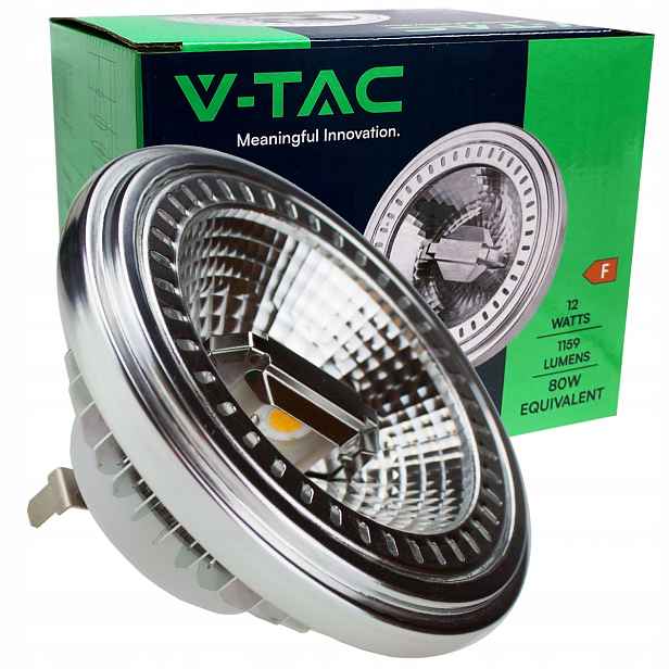 Halogenová Led žárovka AR111 QR111 G53 Halogen 12V 12W velká 111 mm