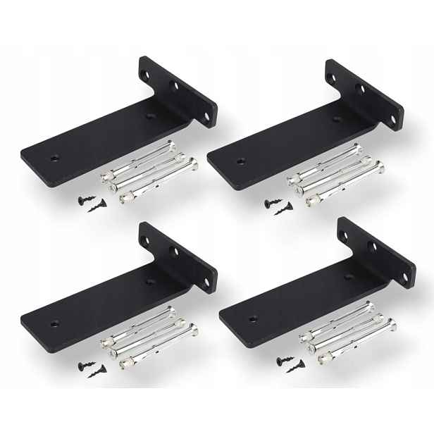 Konzole na polici Loft T 200×100×50 mm – podpěra pod polici, 4 ks