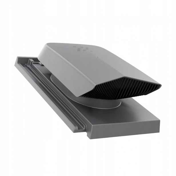 Ventilační střešní ventilátor Creaton Domino Šedý/břidlice