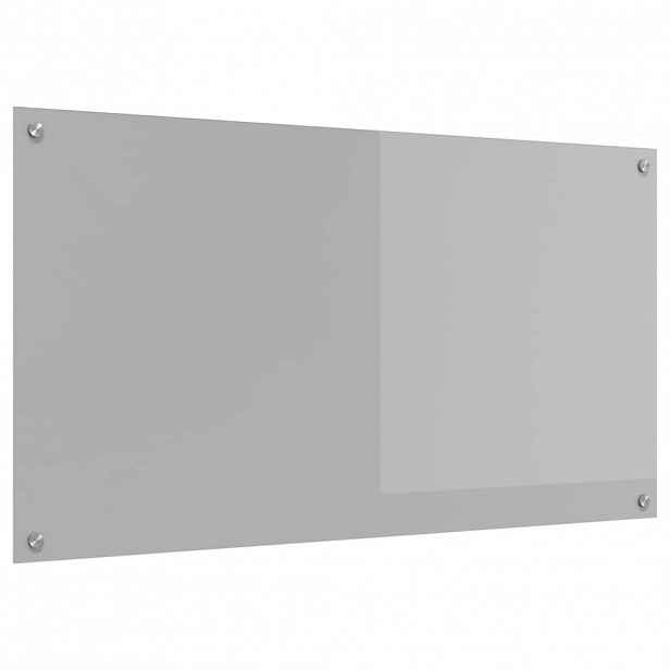 vidaXL Kuchyňský obklad Světle šedá 110 x 60 cm tvrzené sklo