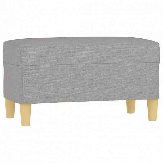 vidaXL Lavice světle šedá 70 x 35 x 41 cm textil