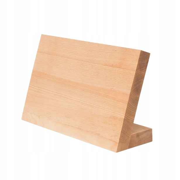 Bukový velký stojan, magnetický blok na nože, certifikovaný Ryba Wooden
