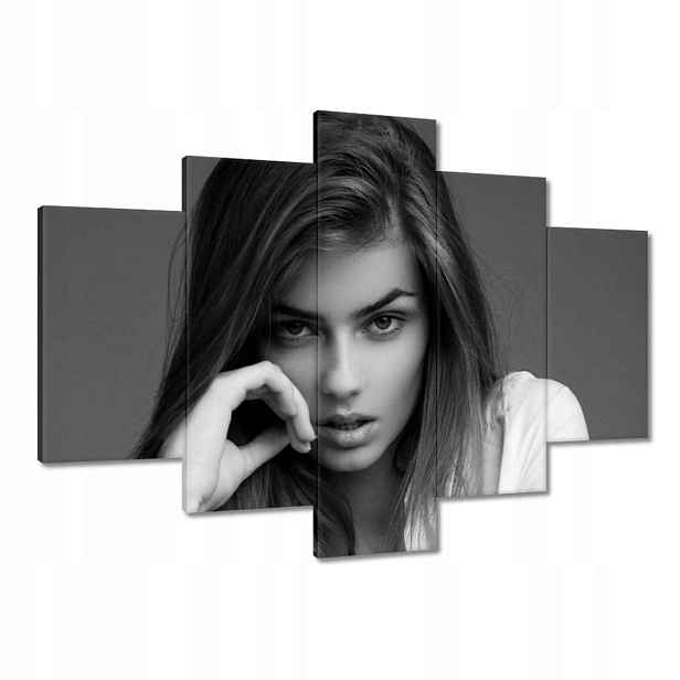 Obrazy 150x105 Černobílý portrét Foto