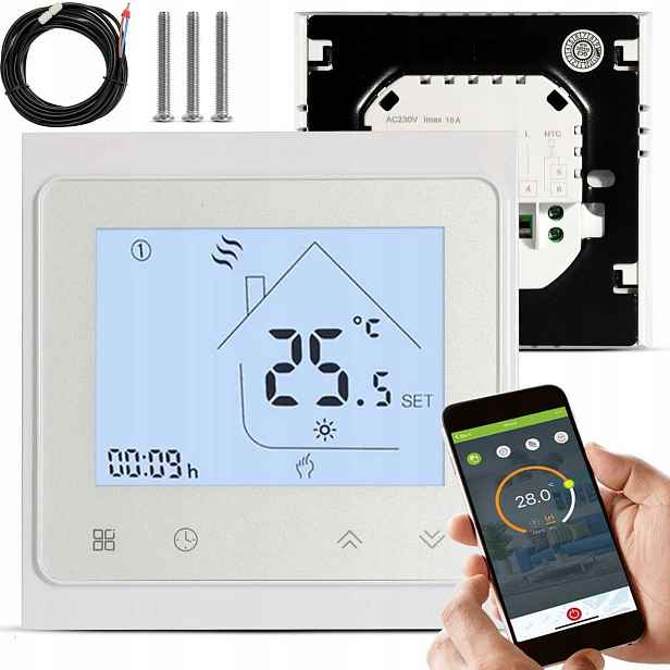 Outlet Termostat Pro Fólii Topné Podložky, Ovladač WiFi