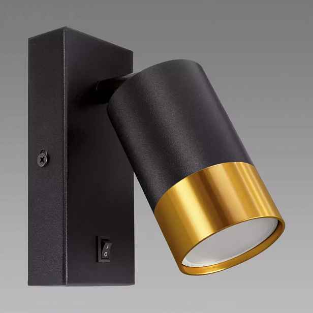Svítidlo PUZON WLL GU10 BLACK/GOLD 04133 LS1