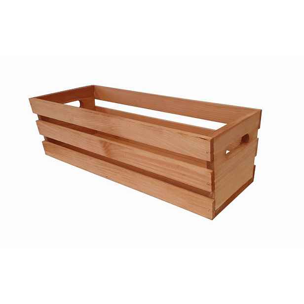 Tonap dřevěný box na truhlíky z borovice 40 x 16 x 12,5 cm