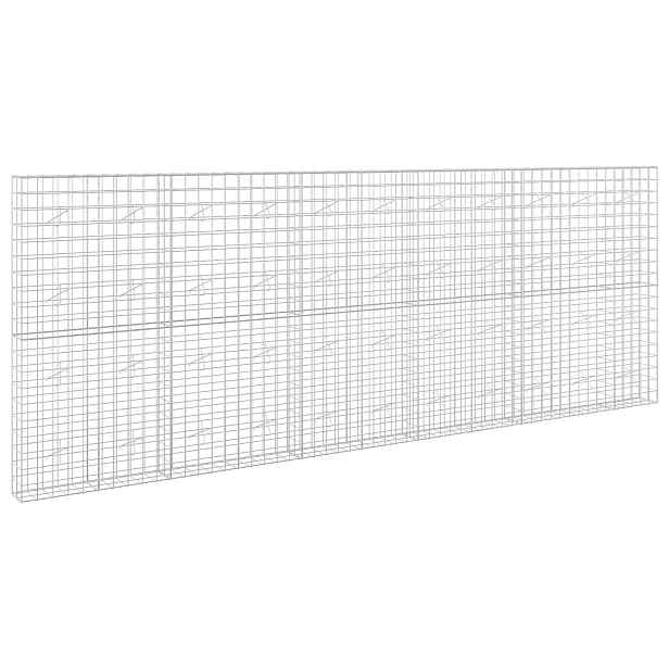 vidaXL Gabion s drátem 3,5 mm a síťkou 10x10 cm 550x20x200 cm