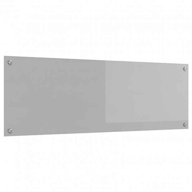 vidaXL Kuchyňský obklad Světle šedá 120 x 40 cm tvrzené sklo