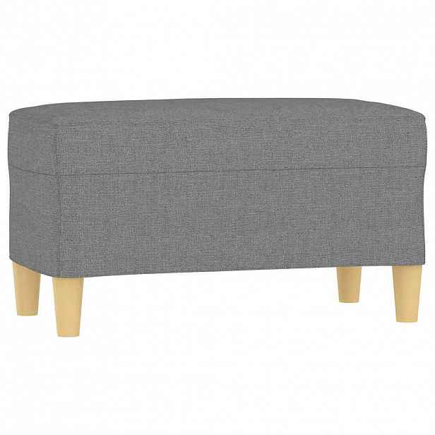 vidaXL Lavice tmavě šedá 70x35x41 cm textil