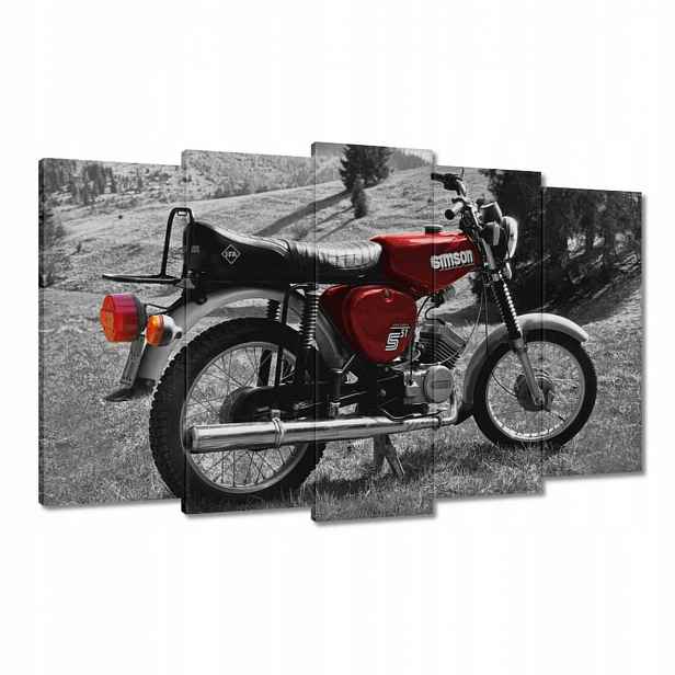 Obrazy 100x60 Červený Simson S51 E