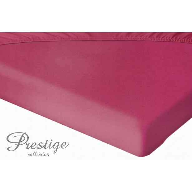 Prostěradlo Jersey s gumičkou 180x200 Amarant Prestige Collection 160 g/m2