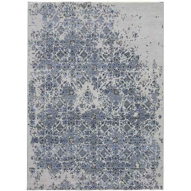 Ručně vázaný kusový koberec Diamond DC-JK 3 Silver/blue, 180x275, modrá, chodba / předsíň, Diamond Carpets India