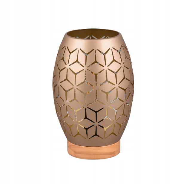 Stolní lampa Rl Bidar E27 hnědá dřevěná základna 28W 230V