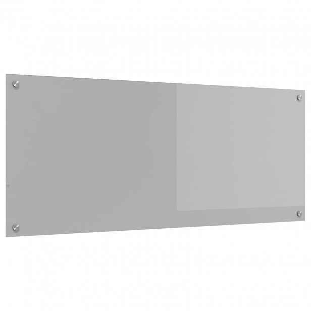 vidaXL Kuchyňský obklad Světle šedá 120 x 50 cm tvrzené sklo