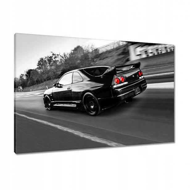 Obrazy 90x60 Černý Nissan Gtr Sport