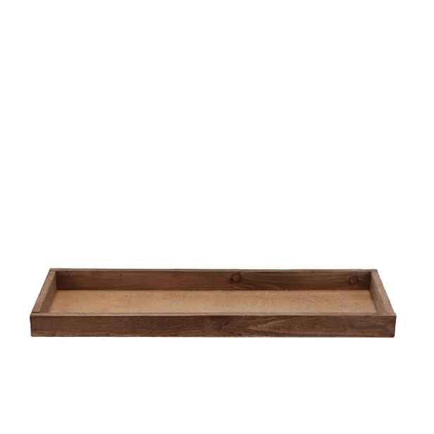 Přírodní hnědý dřevěný dekorační podnos Uno - 42*14*3 cm daan kromhout