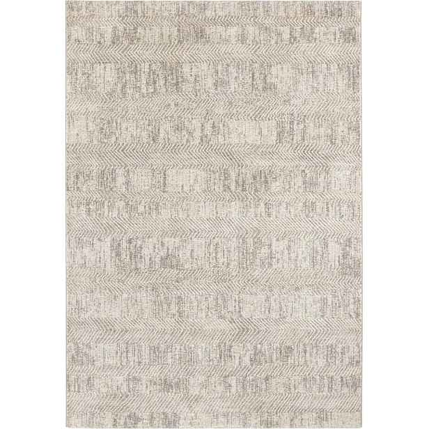 Šedo krémový plyšový koberec premium Elle Decor 80 x 150 cm