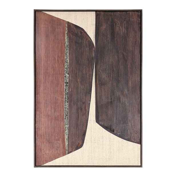 Tištěný/s ručně malovanými prvky obraz s rámem/na plátně 83x123 cm Gallery – Bizzotto