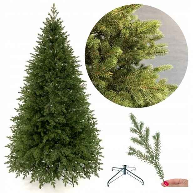 Umělý vánoční stromeček Smrk Popolitý Imperial 180 cm jako živý 100% Pe hustý