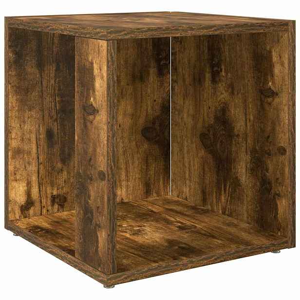vidaXL Odkládací stolky 33 x 33 x 34 cm Engineered Wood Kouřový dub
