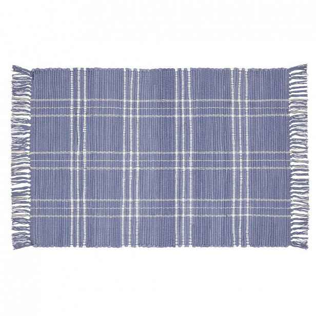 XXXLutz RUČNĚ TKANÝ KOBEREC, 60/90 cm, modrá Boxxx - Vlněné koberce - 006767011892