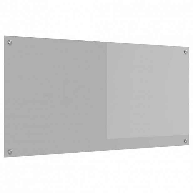 vidaXL Kuchyňský obklad Světle šedá 120 x 60 cm tvrzené sklo