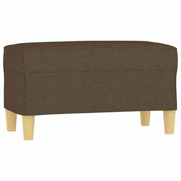 vidaXL Lavice hnědá 70 x 35 x 41 cm textil