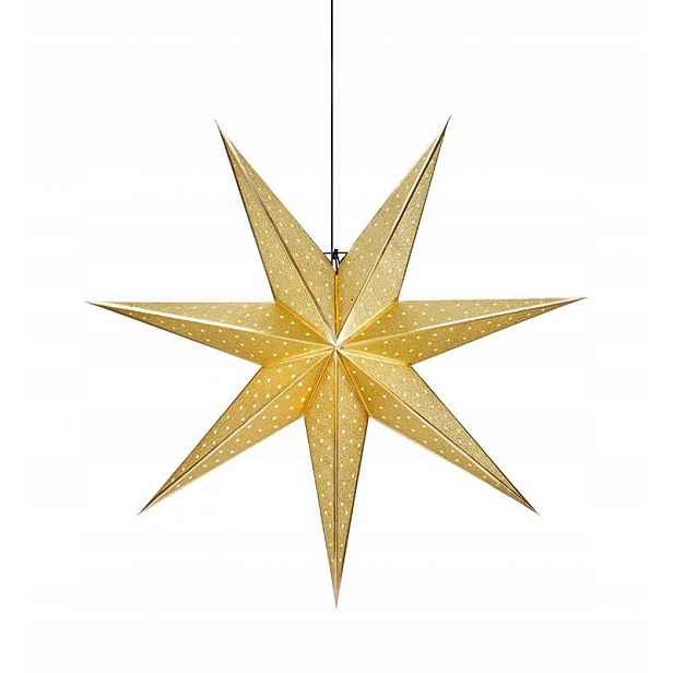 Závěsná světelná ozdoba Hvězda 45 cm Zlatá Glitter Markslojd