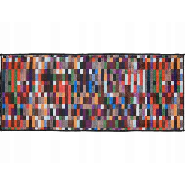 Koberec Moderní Koberec Běhoun Protiskluzový Předsíň Kuchyně Pixel 65x130CM