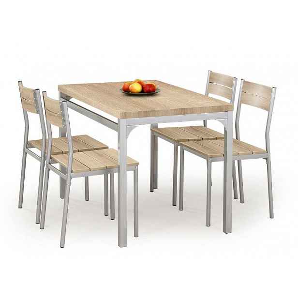 Levné moderní jídelní set H403, Sonoma