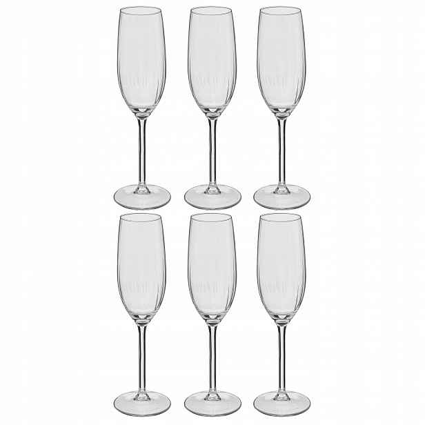 Sklenice na šampaňské Volta, 6 ks × 210 ml