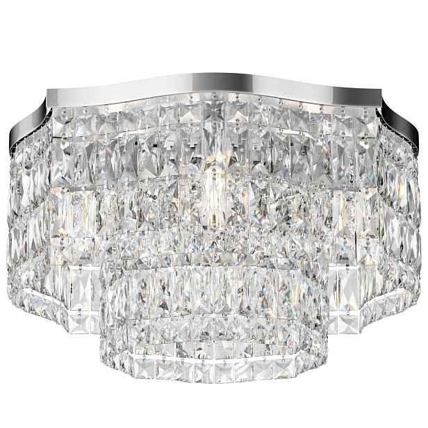 Stropní svítidlo chromová glamour 45 cm do obývacího pokoje Maytoni