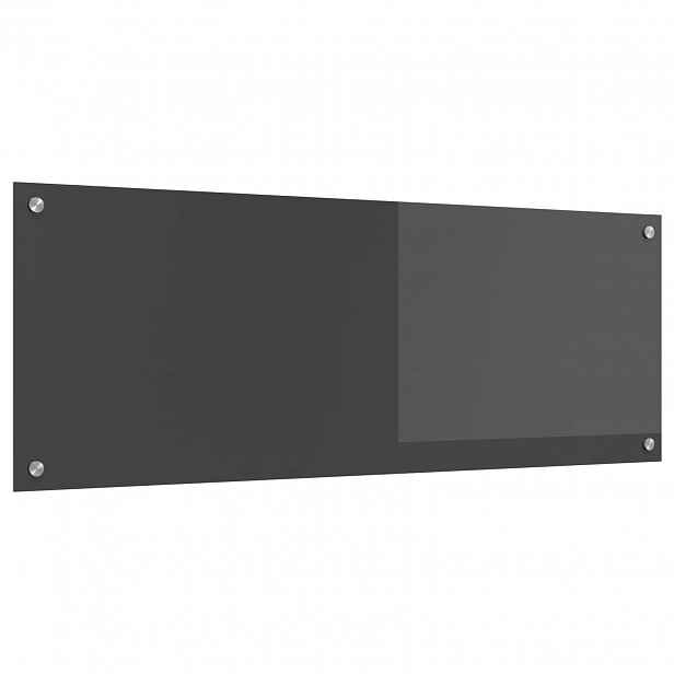 vidaXL Kuchyňský obklad Tmavě šedá 110 x 40 cm tvrzené sklo