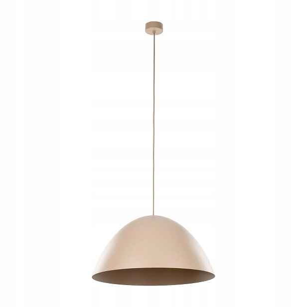 Závěsná lampa Faro sabia béžová 1xE27 50 cm Velký Stínidlo Moderní Retro